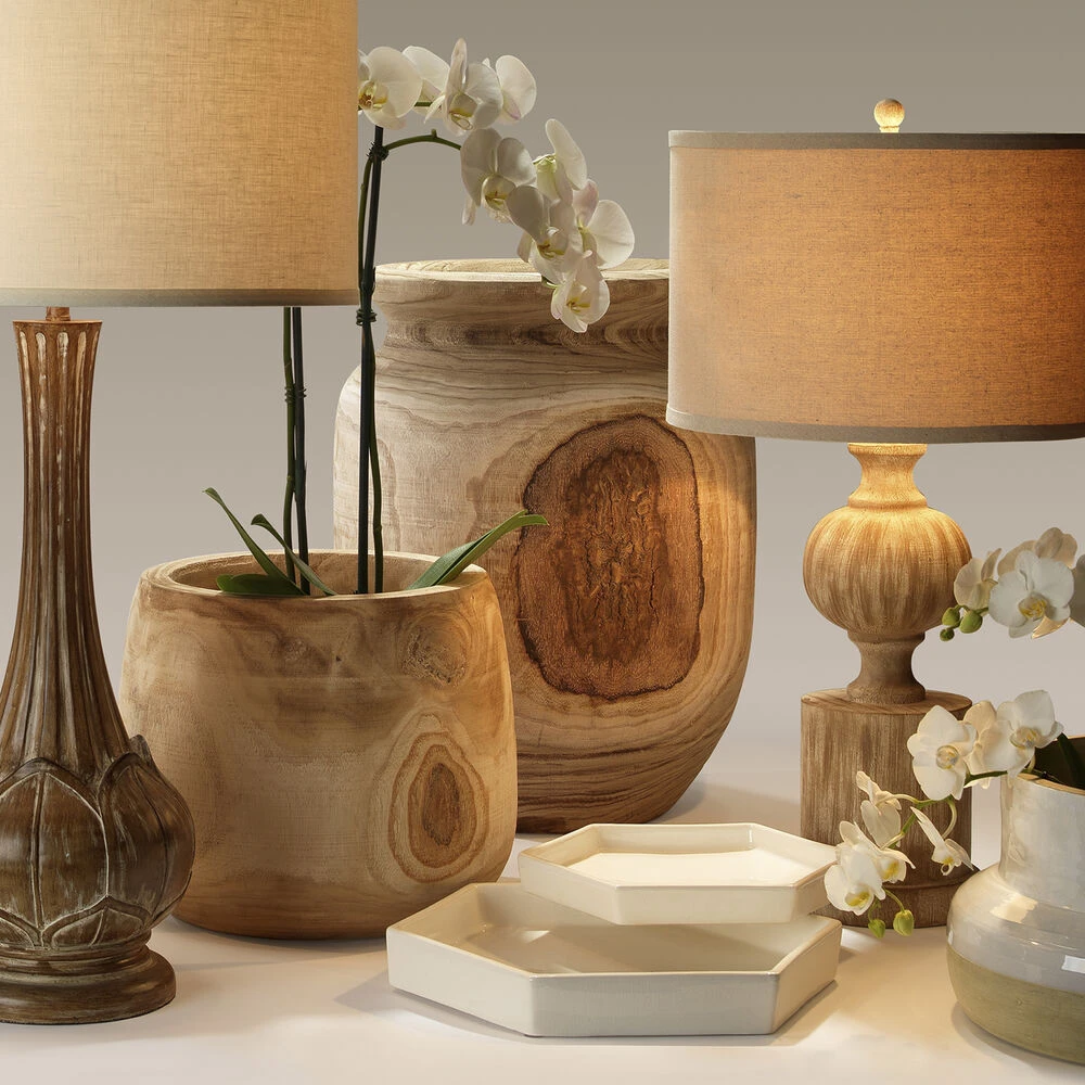 Topanga 22 X 16 Inch Wooden Vase - Image 4