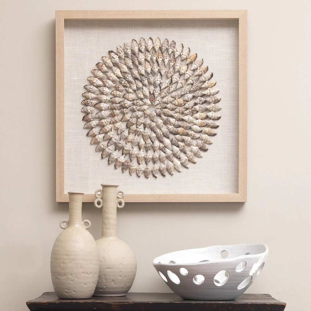 Riviera Off White & Brown Framed Wall Art - Image 2