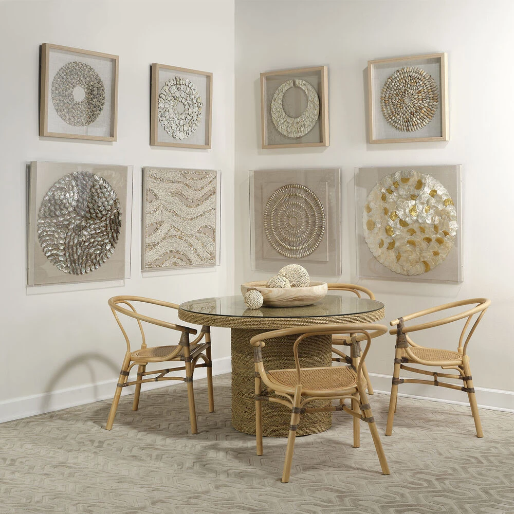 Riviera Off White & Brown Framed Wall Art - Image 7