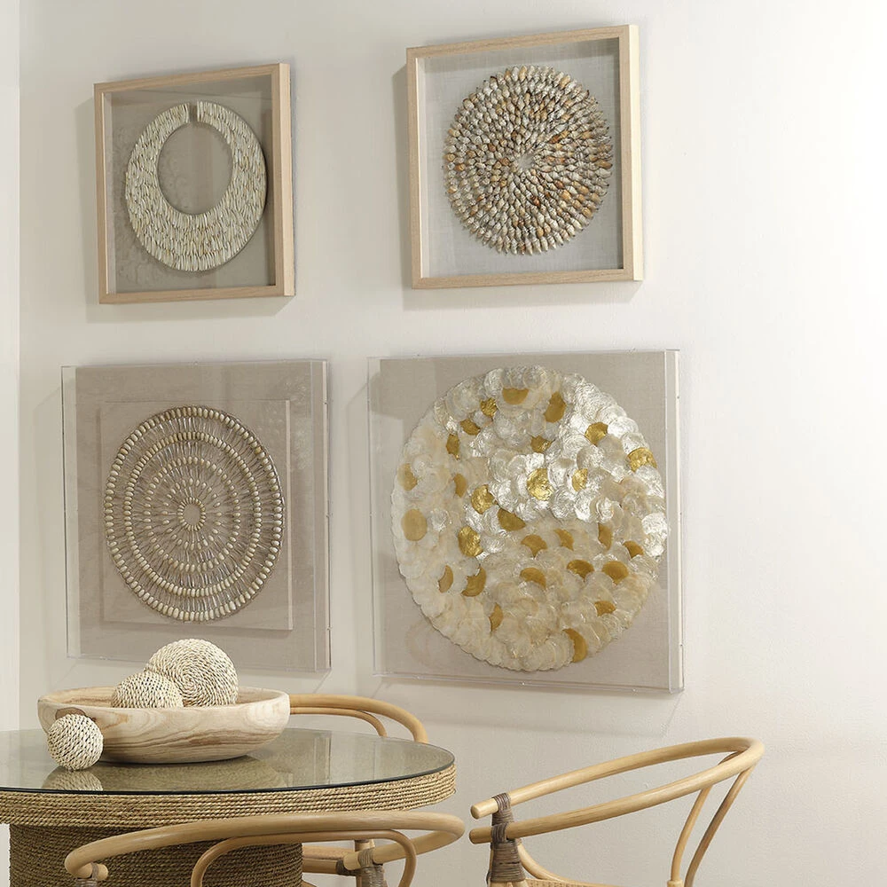 Riviera Off White & Brown Framed Wall Art - Image 8