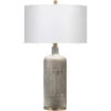Annex 27 Inch 100.00 Watt Grey & Antique Brass Table Lamp Portable Light