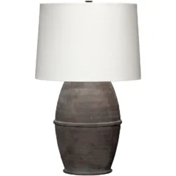 Antiquity 32 Inch 150.00 Watt Dark Grey Table Lamp Portable Light