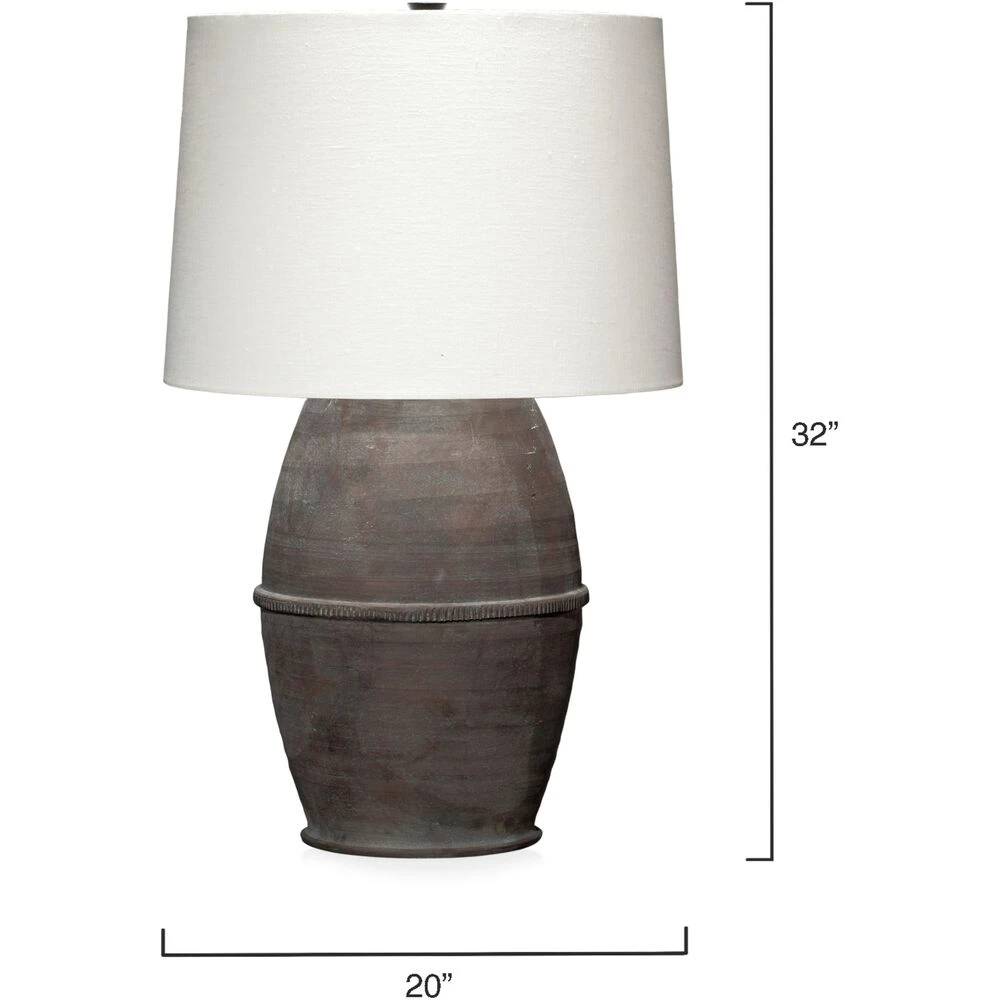 Antiquity 32 Inch 150.00 Watt Dark Grey Table Lamp Portable Light - Image 3