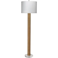 Cylinder 68 Inch 150.00 Watt Natural Floor Lamp Portable Light
