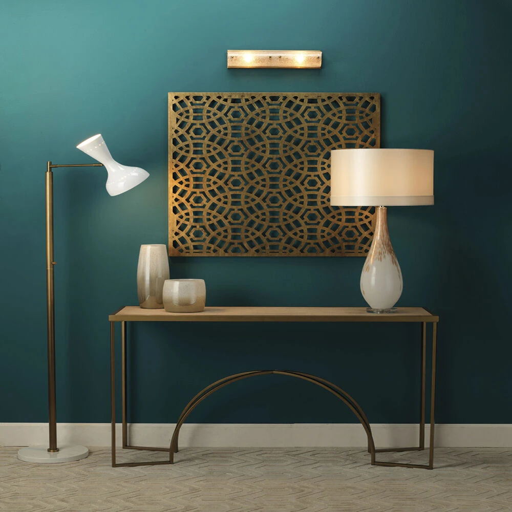 Dewdrop 35 Inch 150.00 Watt Gold Ombre Table Lamp Portable Light - Image 3