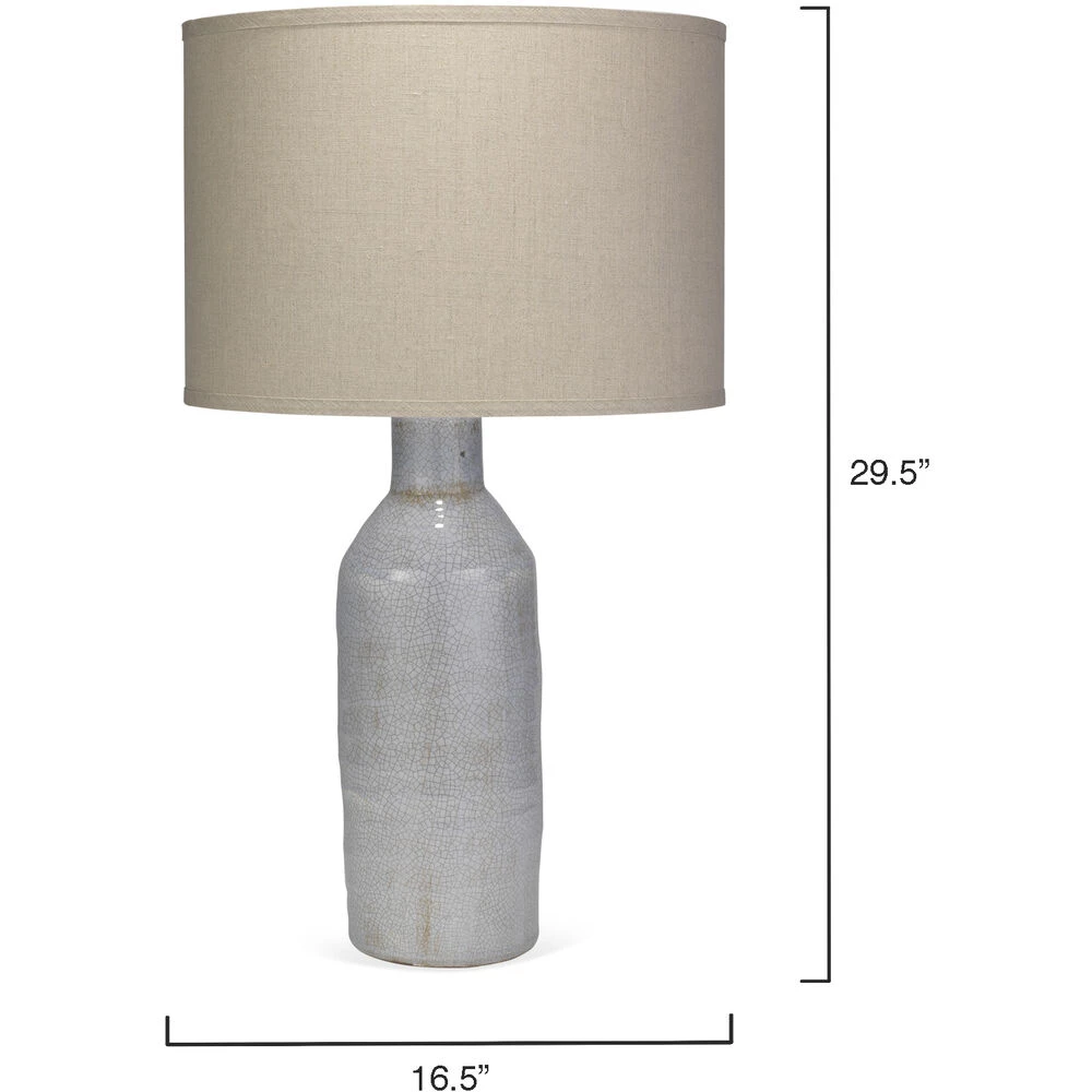 Dimple Carafe 30 Inch 150.00 Watt Lilac Table Lamp Portable Light - Image 2