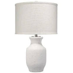 Gilbert 27 Inch 100.00 Watt Textured Matte White Table Lamp Portable Light
