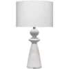 Guardian 27 Inch 150.00 Watt White Speckled Terrazzo Table Lamp Portable Light