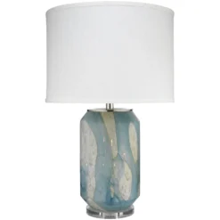 Helen 27 Inch 150.00 Watt Pale Blue Table Lamp Portable Light