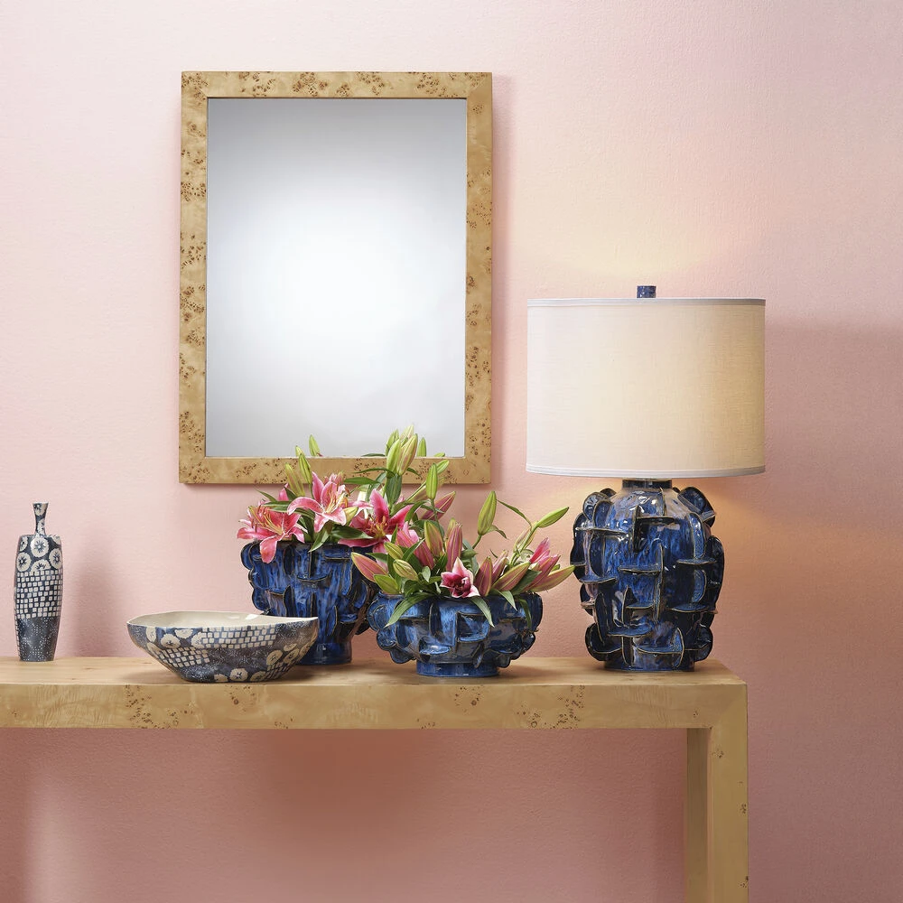 Helios 30.5 Inch 150.00 Watt Cobalt Blue Table Lamp Portable Light - Image 2