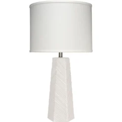 High Rise 32 Inch 150.00 Watt Cream Table Lamp Portable Light