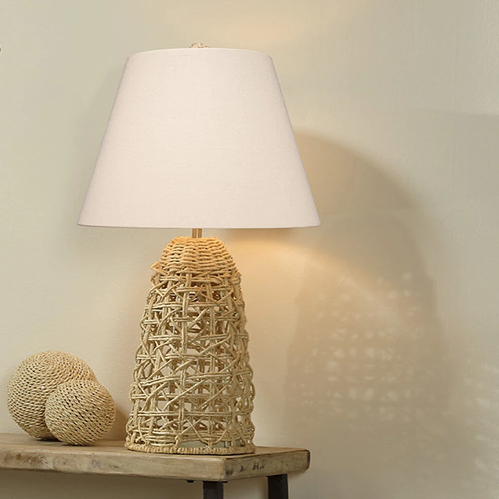 Kauai 32 Inch 60.00 Watt Natural Table Lamp Portable Light - Image 2