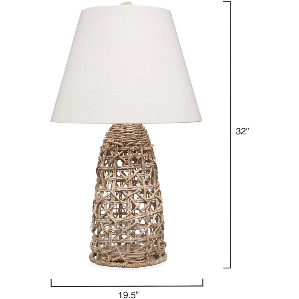 Kauai 32 Inch 60.00 Watt Natural Table Lamp Portable Light - Image 3
