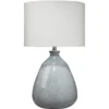 Levi 28.5 Inch 150.00 Watt Washed Blue Reactive Glaze Ceramic Table Lamp Portable Light