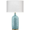 Madeline 26 Inch 150.00 Watt Blue Ceramic Table Lamp Portable Light