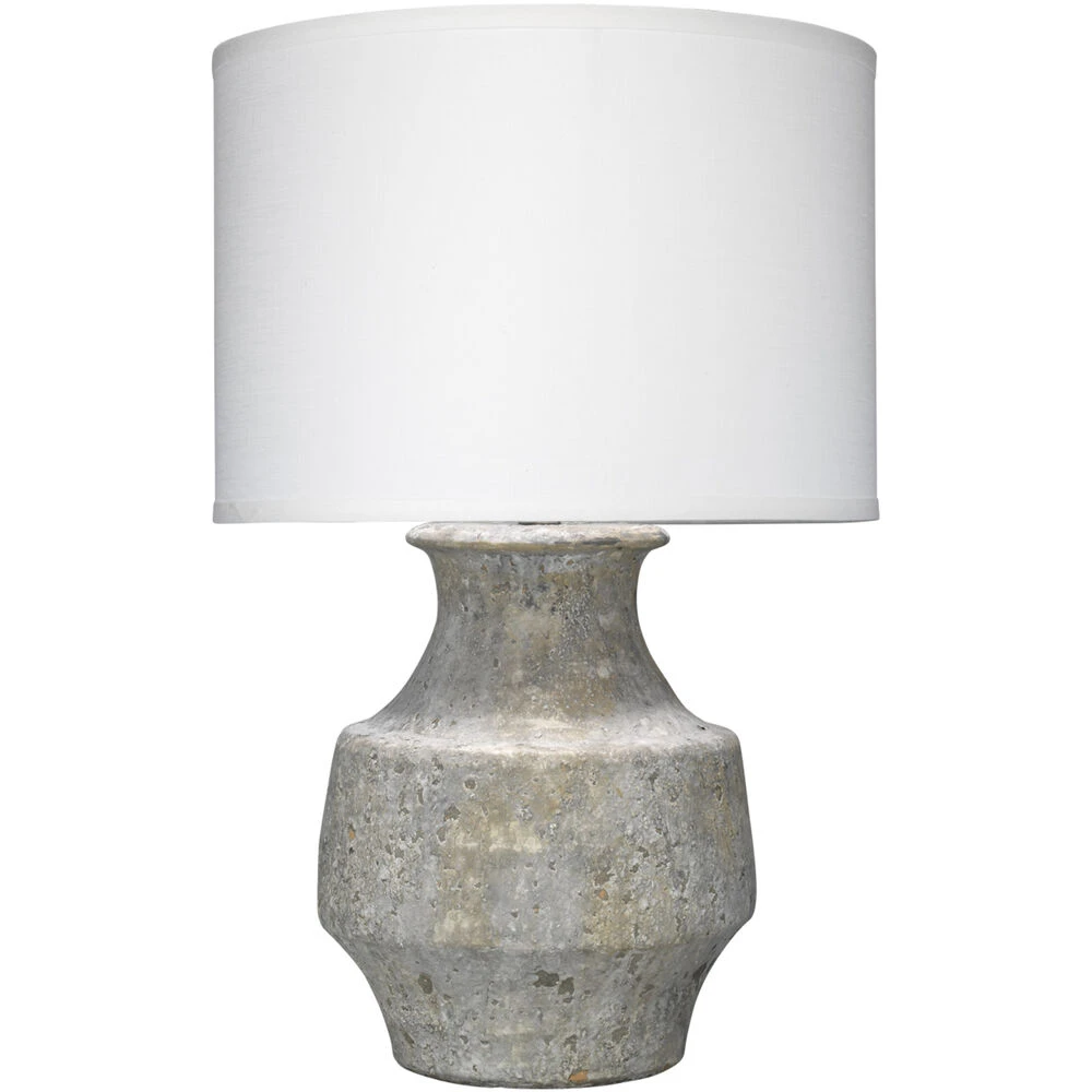 Masonry 27 Inch 150.00 Watt Grey Ceramic Table Lamp Portable Light
