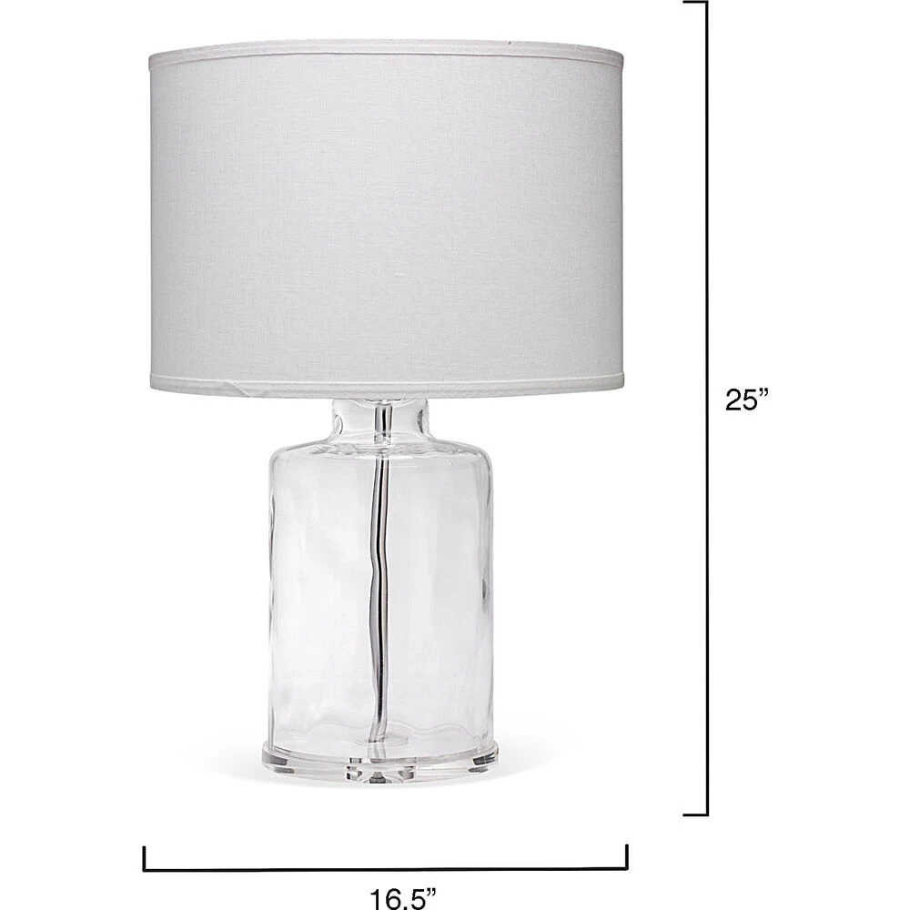Napa 25 Inch 150.00 Watt Clear Table Lamp Portable Light - Image 3