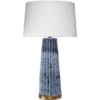 Pleated 32.25 Inch 150.00 Watt Cornflower Blue Table Lamp Portable Light