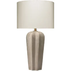 Regal 31 Inch 150.00 Watt Grey Cement Table Lamp Portable Light