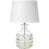 Ribbon 20 Inch 60.00 Watt Clear Glass Table Lamp Portable Light