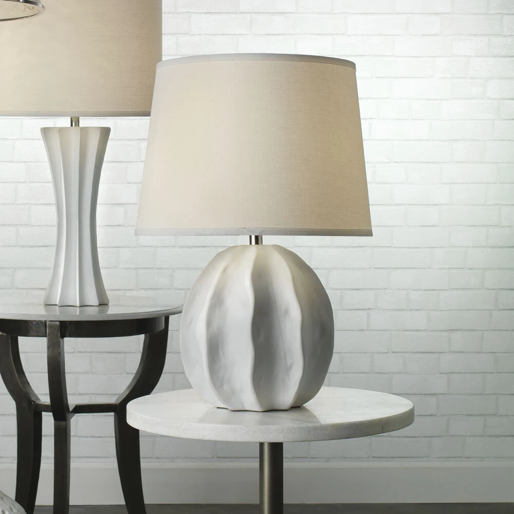 Urchin 28 Inch 150.00 Watt Matte White Table Lamp Portable Light - Image 2