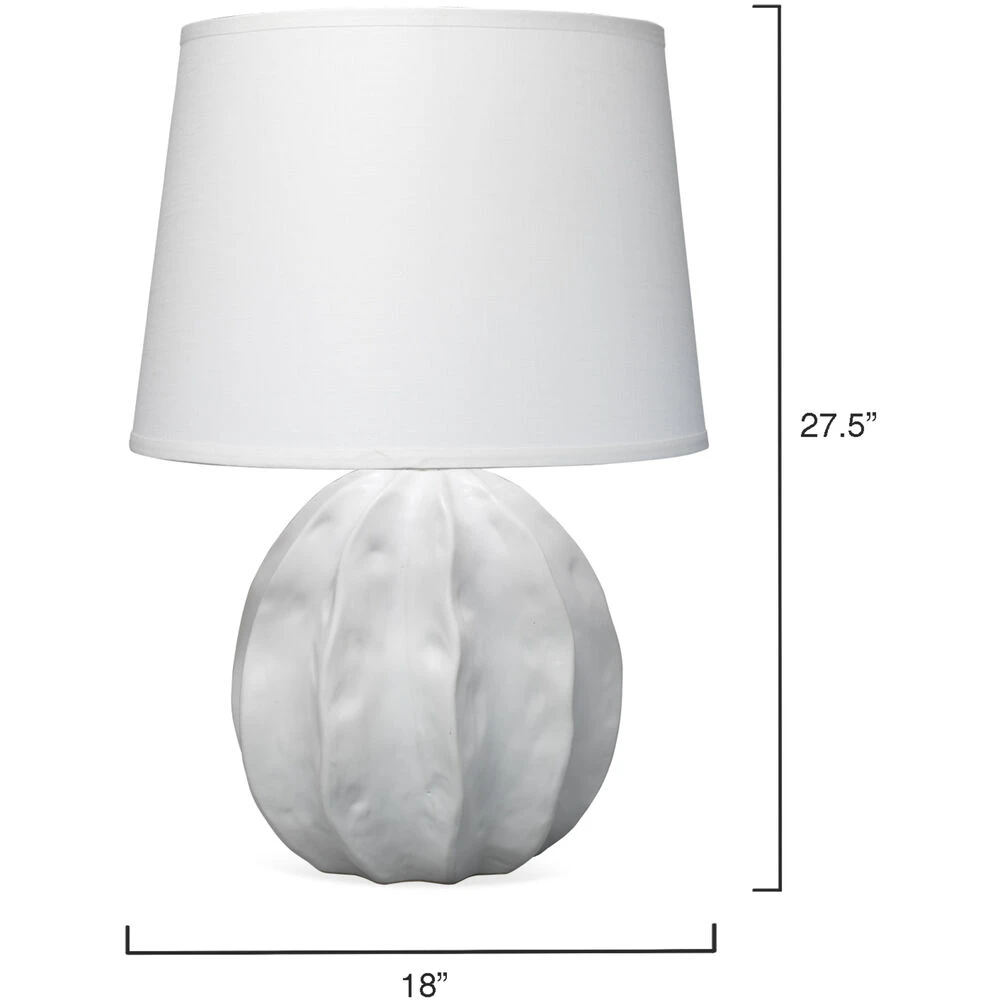 Urchin 28 Inch 150.00 Watt Matte White Table Lamp Portable Light - Image 3