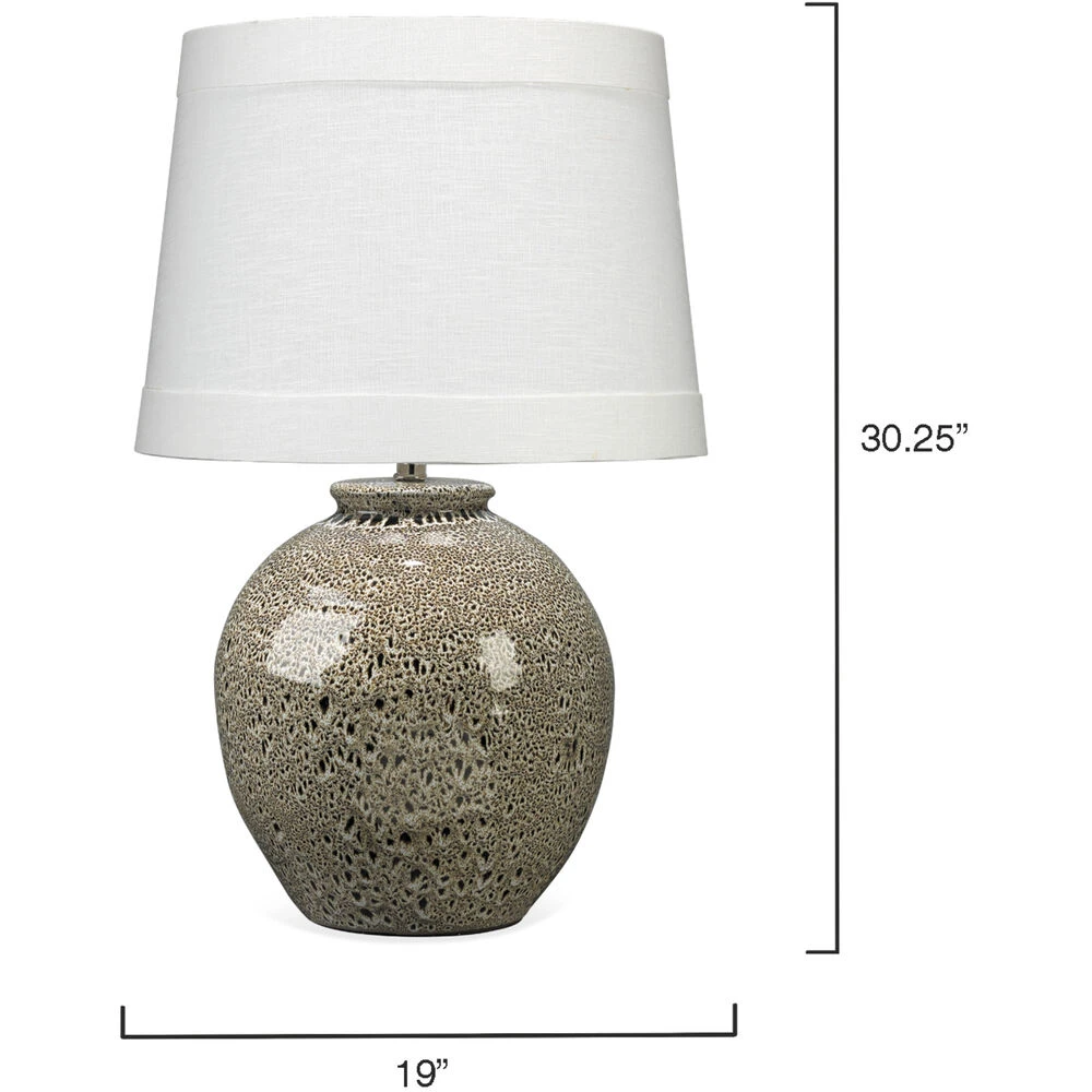 Vagabond 30 Inch 100.00 Watt Brown Reactive Glaze Ceramic Table Lamp Portable Light - Image 3