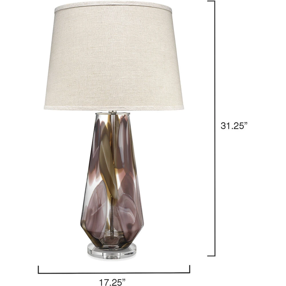 Watercolor 31 Inch 150.00 Watt Plum Table Lamp Portable Light - Image 3