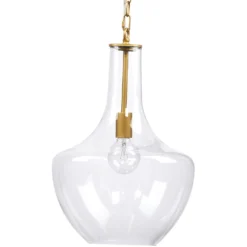 Sutton 1 Light 13 Inch Clear Pendant Ceiling Light
