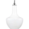 Sutton 1 Light 13 Inch White Pendant Ceiling Light