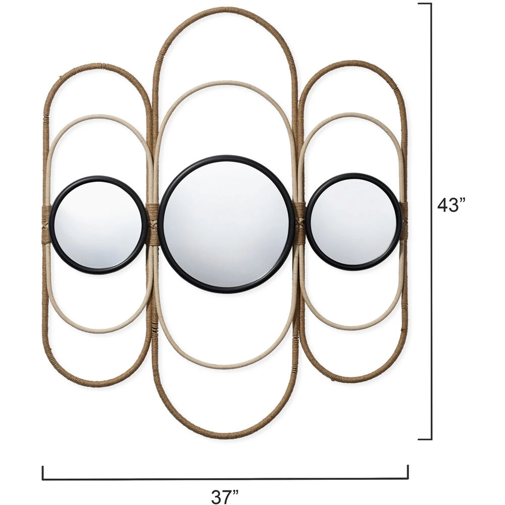 Milo 36.25 X 26 Inch Natural Decorative Mirror - Image 3