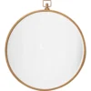 Zoe 27 X 24 Inch Antique Brass Mirror