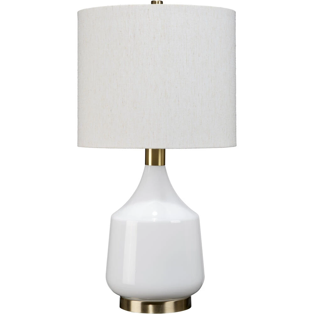 Amelia 24.5 Inch 100.00 Watt White Table Lamp Portable Light