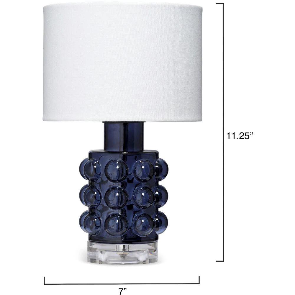 Seltzer 11.25 Inch 25.00 Watt Blue Table Lamp Portable Light - Image 3